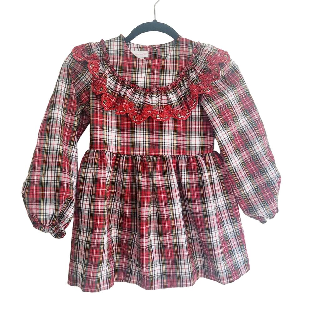 Bonnie Jean 8 plaid top